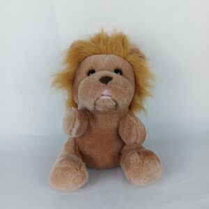 Sugar Loaf Lion Plush Sitting Open Mouth 9 inch Vintage 1992 90s Stuffed Animal